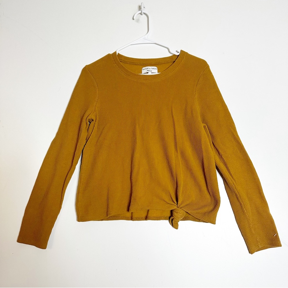 Madewell Texture And Thread Knot Front Long Sleev… - image 3